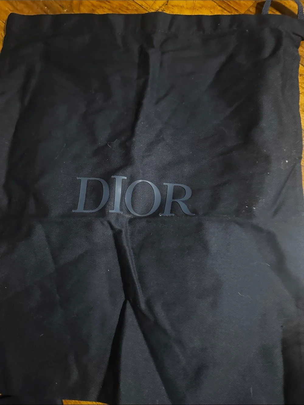 Dior Navy Blue Logo Drawstring Dust Bags - Set of Three